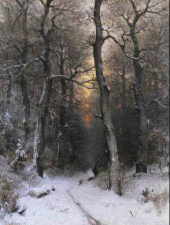 unknow artist Sunset in the Forest china oil painting image